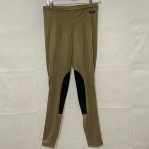 Kerrits Women's Equestrian Riding Tights Tan Size M Knee Patch in very good cond